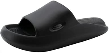 [Alvisto] 理学療法士推奨 スリッパ 室内 サンダル 4cm超厚底 エアースリッパ ルームシューズ レディース メンズ ベランダ バス トイレ 超軽量 静音防滑 柔らか 抗菌防臭 EVA air slippers ブラック 27.0-28.0cm