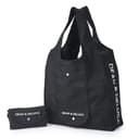 [ディーンアンドデルーカ] ショッピングバッグ ブラック エコバッグ 折りたたみ 軽量 コンパクト レジ袋 マイバッグ 43×37×14㎝