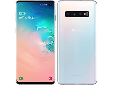 【整備済み品】Samsung Galaxy S10 OS種類：Android 9 販売時期：2019年冬モデル 画面サイズ：6.1インチ 内蔵メモリ：ROM 128GB RAM 8GB バッテリー容量：3300mAh Hi Secondオリジナルクロス付き (docomo版(SC-03L), プリズムホワイト)
