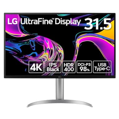 LG モニター ディスプレイ 32UQ850V-W 31.5インチ/IPS Black/4K (3840×2160)/約10.7億色表示(8bit+FRC)/DisplayHDR400/DCI-P3 98%/USB Type-C(USB Power Delivery 最大90W)/DisplayPort/HDMI×2/KVMスイッチ/チルト/高さ調節/ピボット/3年安心・無輝点保証