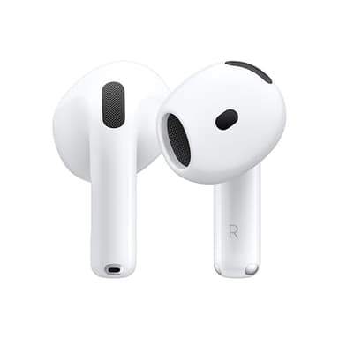 Apple AirPods 4 ワイヤレスイヤホン、Bluetooth5.3、パーソナライズされた空間オーディオ、耐汗耐水性能、USB-C 充電ケース、H2 チップ、最大 30 時間の バッテリー駆動時間、iPhoneで簡単に設定