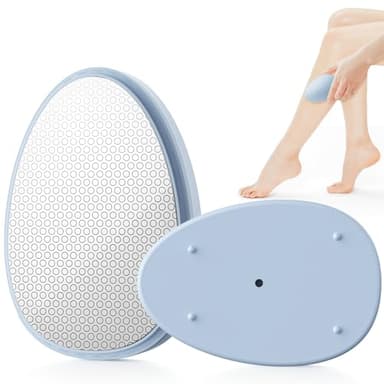 脱毛器 擦るだけ『業界注目!痛くない次世代モデル』 無痛脱毛器 角質除去 ナノガラス 物理脱毛 手のひらサイズ 軽量 男女兼用 操作簡単 痛みゼロ 初心者向け 家庭用 自宅 出張 旅行 ギフトにも最適 日本語取説書付き オシャレ (Blue) (Blue)