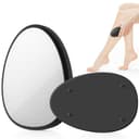 脱毛器 擦るだけ『業界注目!痛くない次世代モデル』 無痛脱毛器 角質除去 ナノガラス 物理脱毛 手のひらサイズ 軽量 男女兼用 操作簡単 痛みゼロ 初心者向け 家庭用 自宅 出張 旅行 ギフトにも最適 日本語取説書付き オシャレ (Blue) (Black)