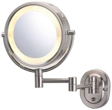 See All hlnsa895d Halo Lighted 8インチ直径壁マウントMake Upミラー5 x Direct Wire、ニッケル
